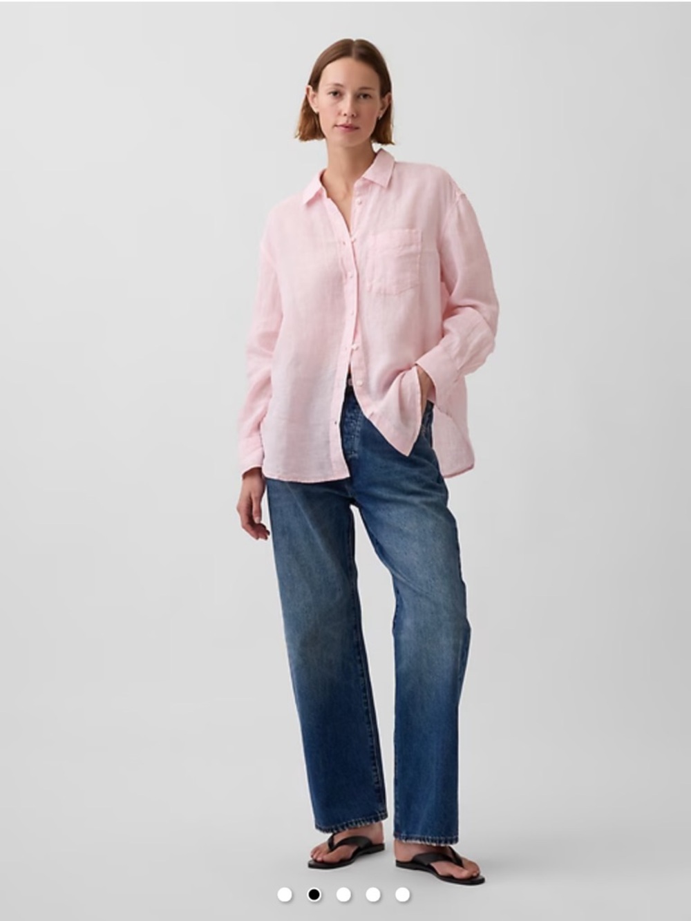 GAP Linen oversized shirt - Picture 3 of 8